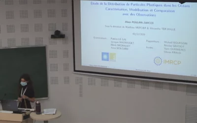Marie Poulain, doctorante à Softmat, a soutenu sa thèse sur l’étude de particules plastiques dans les océans
