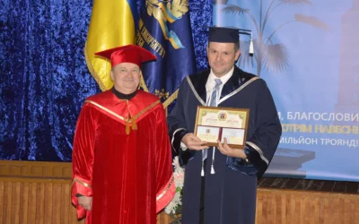 Stéphane Mazières, enseignant-chercheur à Softmat, a reçu le titre de Dr Honoris Causa de l’université de Donetsk